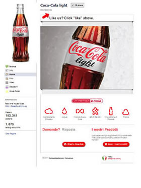 Facebook Coca Cola 24/10/2011