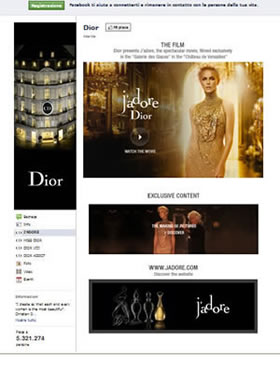 Facebook Dior 24/10/2011