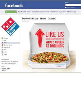 Facebook Domino's Pizza 24/10/2011