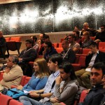 La sala dell'auditorium dell'Osservatorio astronomico di Capodimonte durante la presentazione del Linux Day Napoli 2014