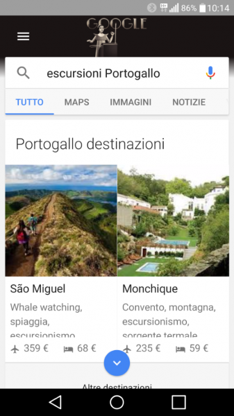 Google Destinations Portogallo Escursioni
